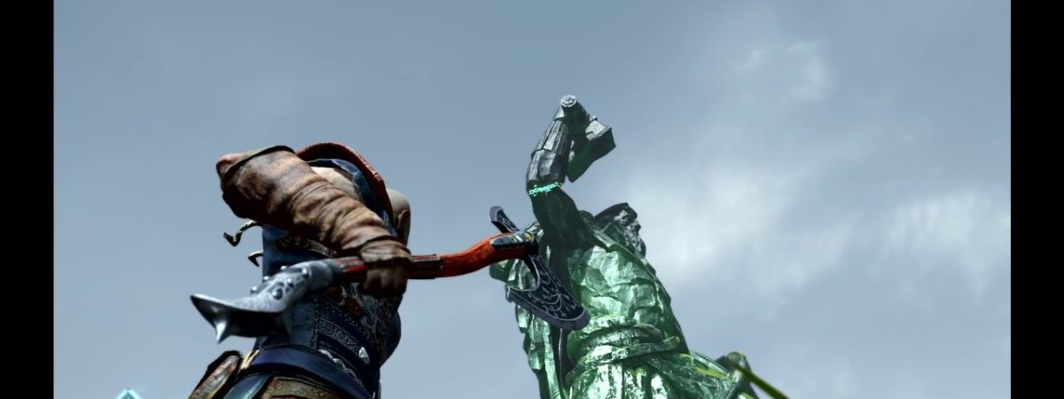 Bringing Down Thor's Statue in God of War