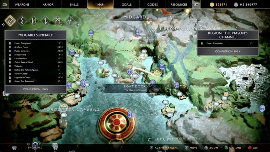 Where to Find The Mason's Channel in God of War