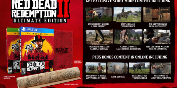 red dead redemption 2 special edition collector's edition ultimate edition pre-order xbox one ps4