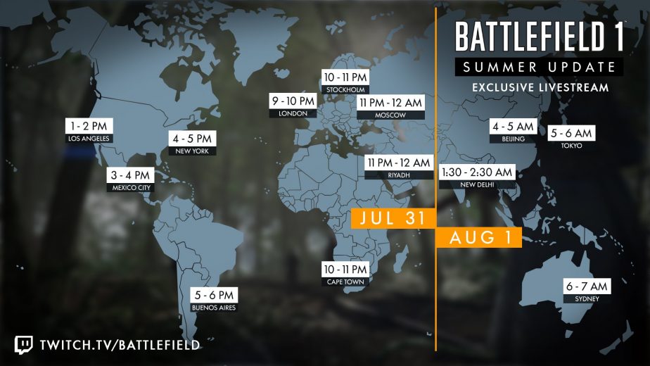 Battlefield 1 Summer Update Livestream