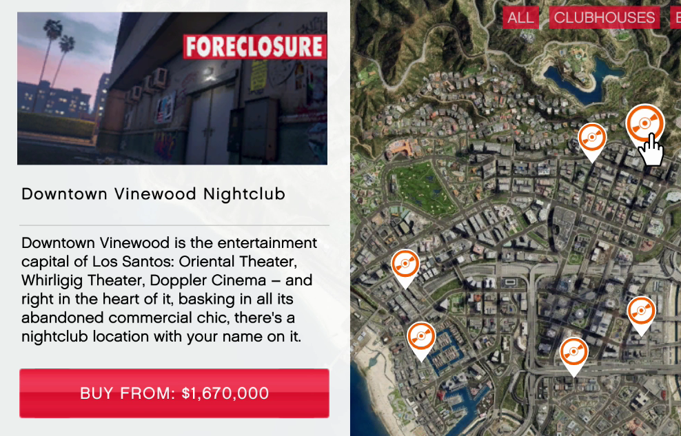 gta 5 grand theft auto online nightclubs vehicles list new locations prices