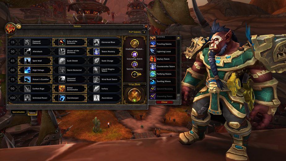 A preview of the revamped PvP Talents system.