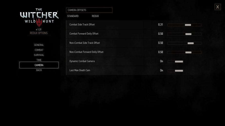 All Parts of The Witcher 3 Redux Mod Are Configurable in the Menu