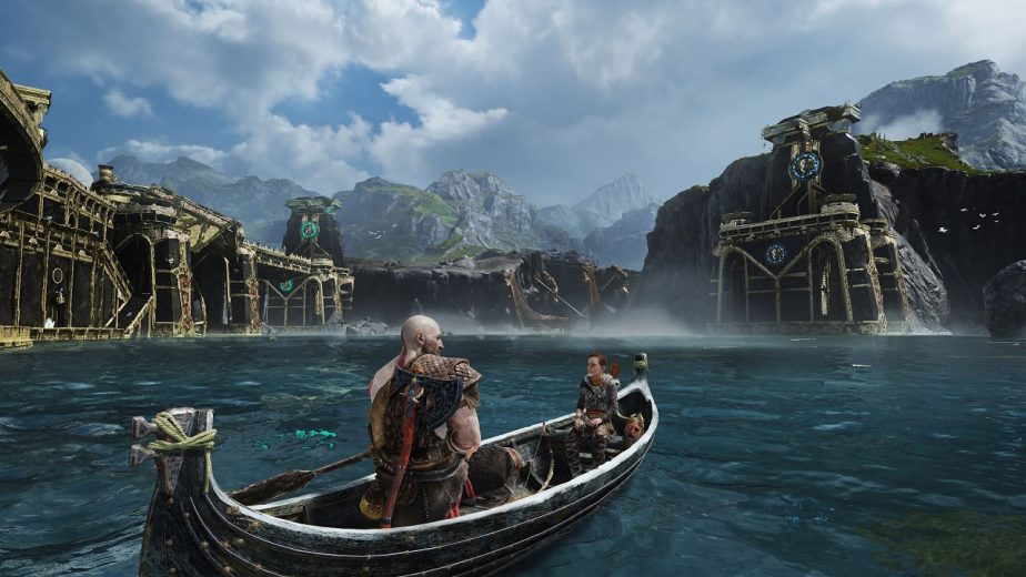 Plenty of Time is Spent Hearing Various God of War Tales While on the Lake of Nine