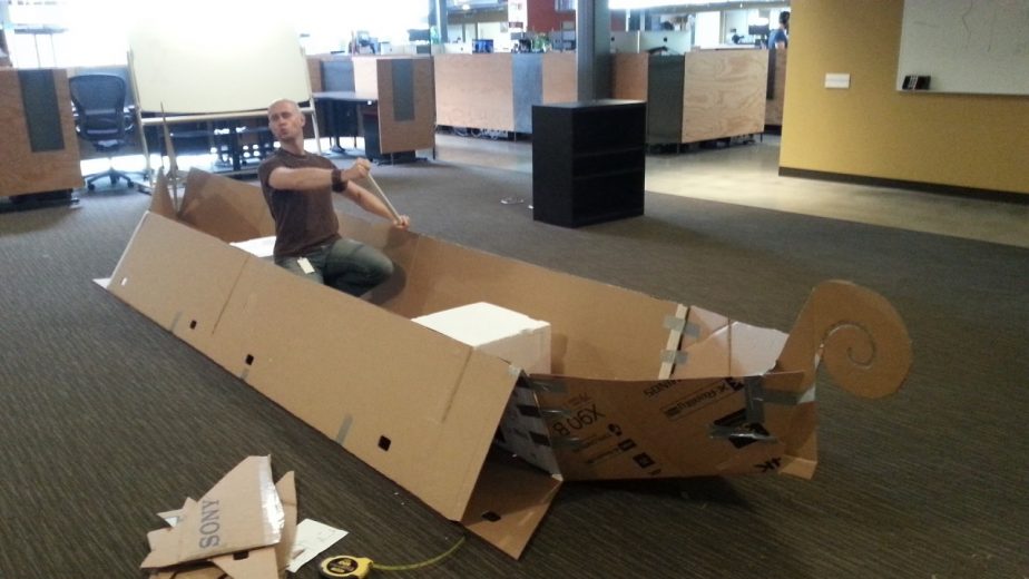 Santa Monica Studios Made a Cardboard Replica of the God of War Boat
