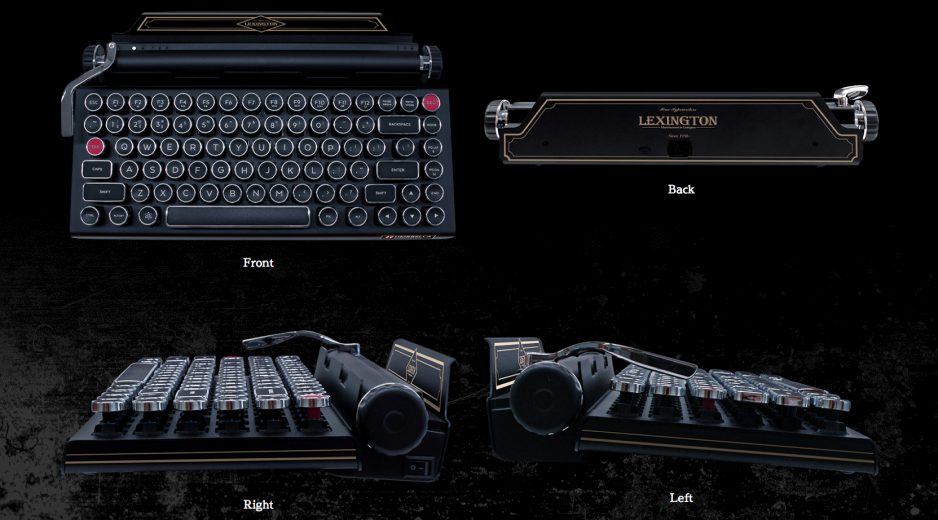 The Lexington typewriter Bluetooth keyboard.