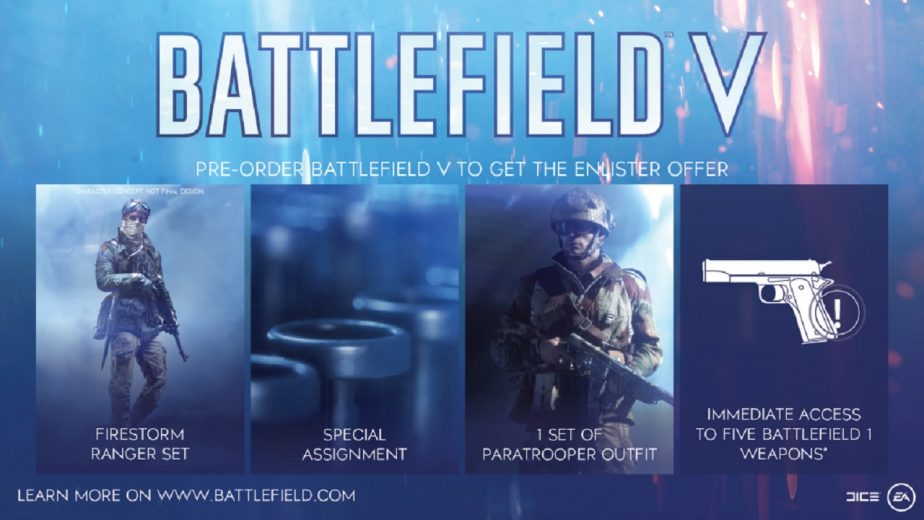 Battlefield 5 Pre-Order Bonuses Have Been Expanded