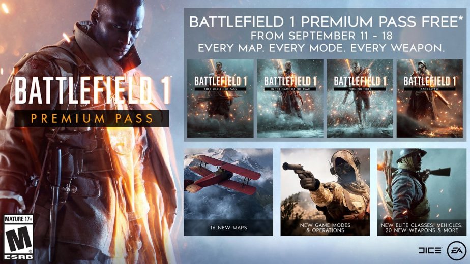 EA Offers the Battlefield 1 Premium Pass For Free Download