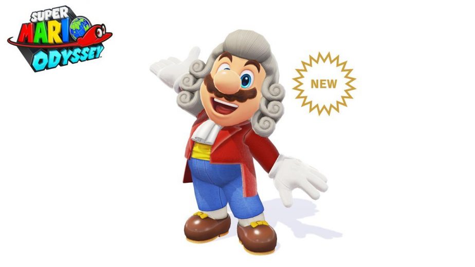 Super Mario Odyssey conductor DLC outfit