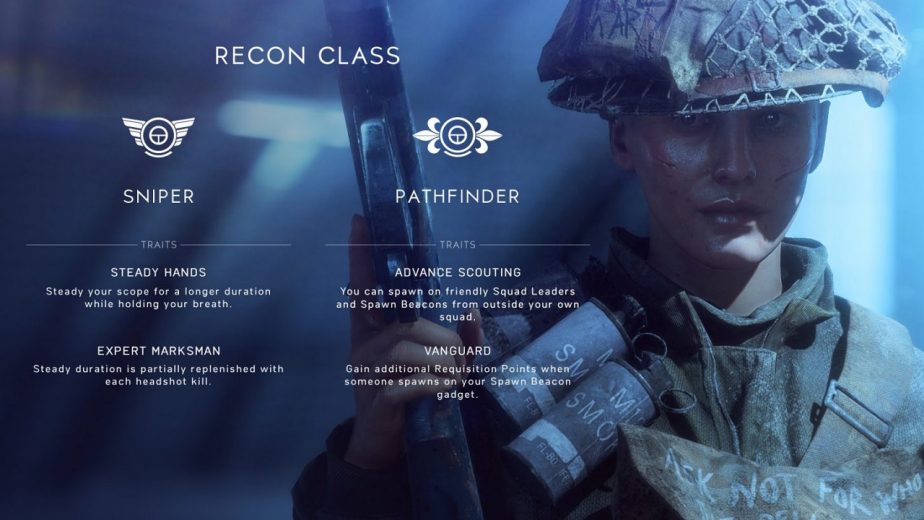 The Battlefield 5 Recon Class Will Start With Two Combat Roles