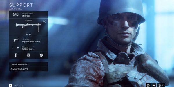 The Battlefield 5 Support Class is the Most Heavily Armed Class