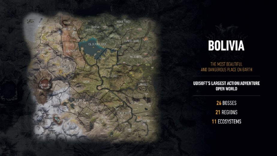 Ubisoft's Largest Ever Map Features in Ghost Recon Wildlands