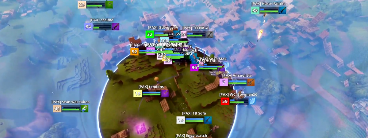 Fortnite Battle Royale low gravity