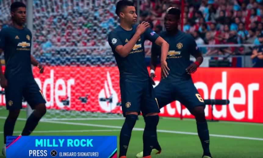 jesse lingard fifa 19 celebration milly rock