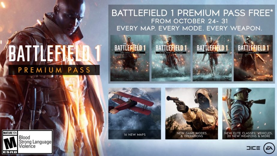 Battlefield 1 Premium Pass Free for a Limited Time