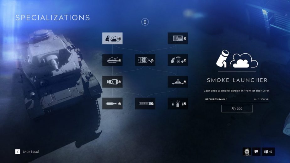 Battlefield 5 Vehicle Specialisations Are Divided Into 3 Trees