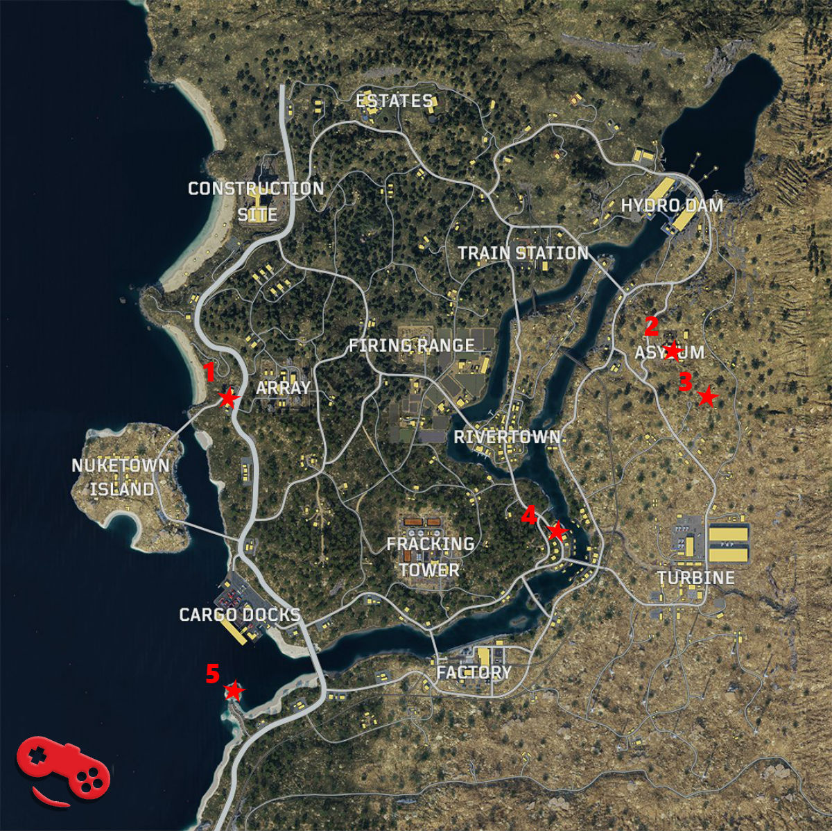 Call of Duty Black Ops 4 Blackout Zombies Locations Map
