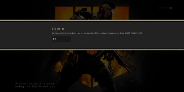 How to fix Call of Duty Black Ops 4 Error code BLZBNTBGS000003F8