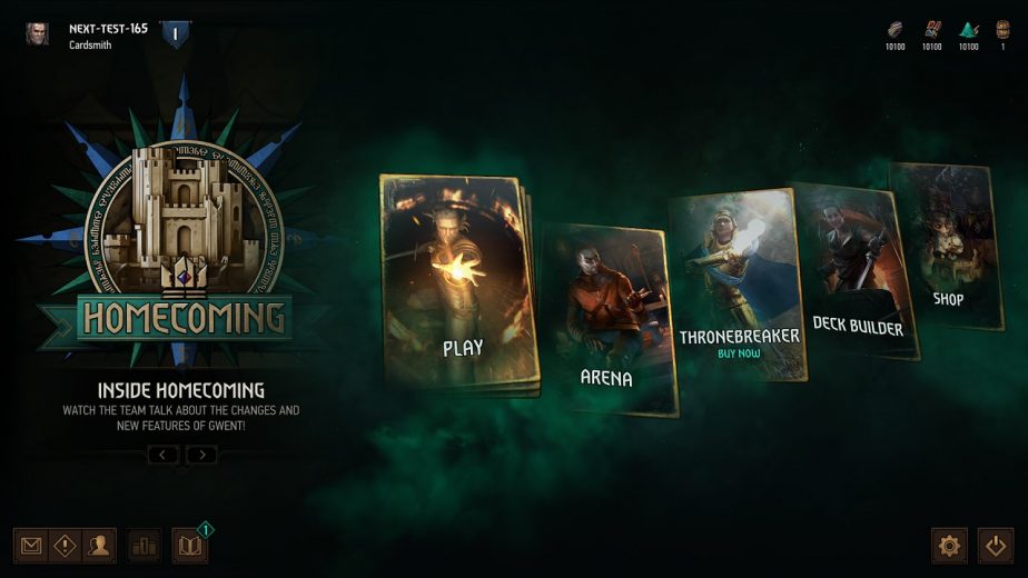 The Gwent Menu Has a New Layout in Homecoming