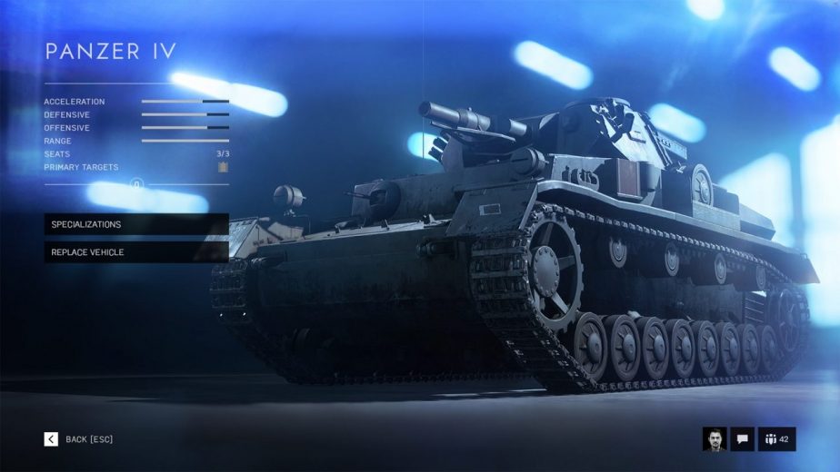 The Panzer IV is Used as an Example of the Battlefield 5 Vehicle Specialisation System