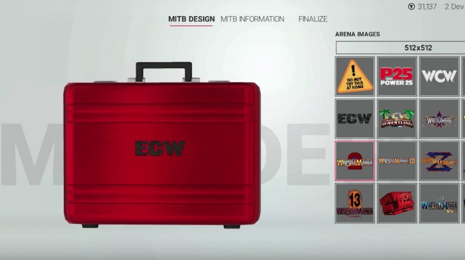 how to create MITB briefcase in wwe 2k19