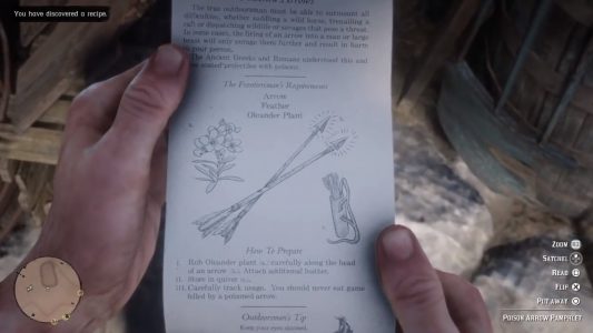 Red Dead Redemption 2 How To Craft Poison Arrows