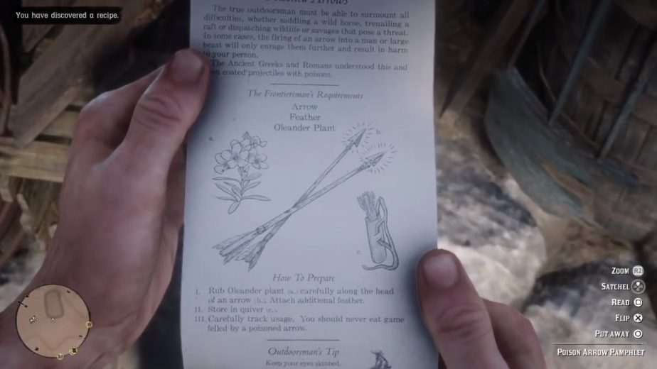Red Dead Redemption 2 How to Craft Poison Arrows