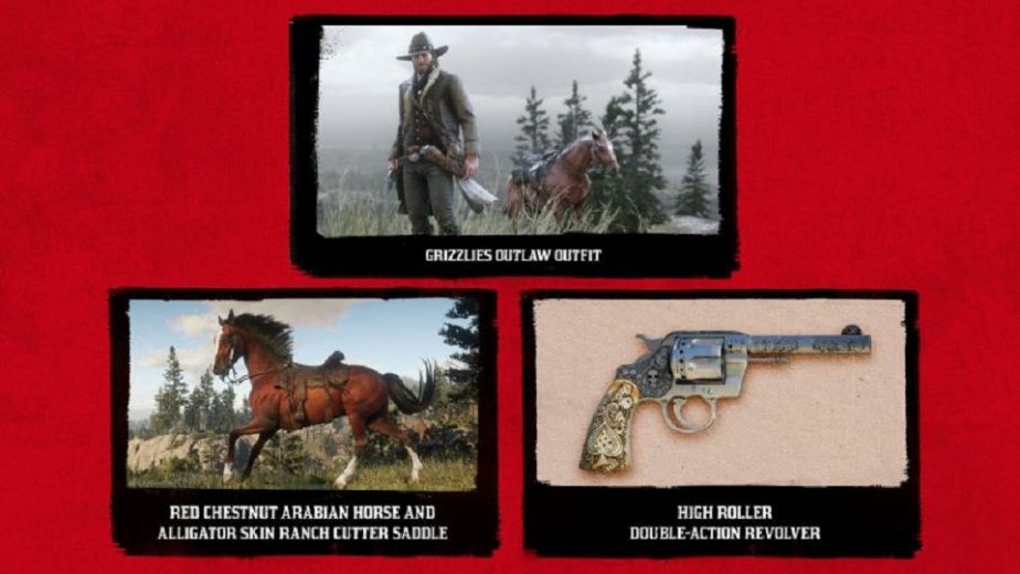 Red Dead Redemption 2's PS4 timed exclusivity items.