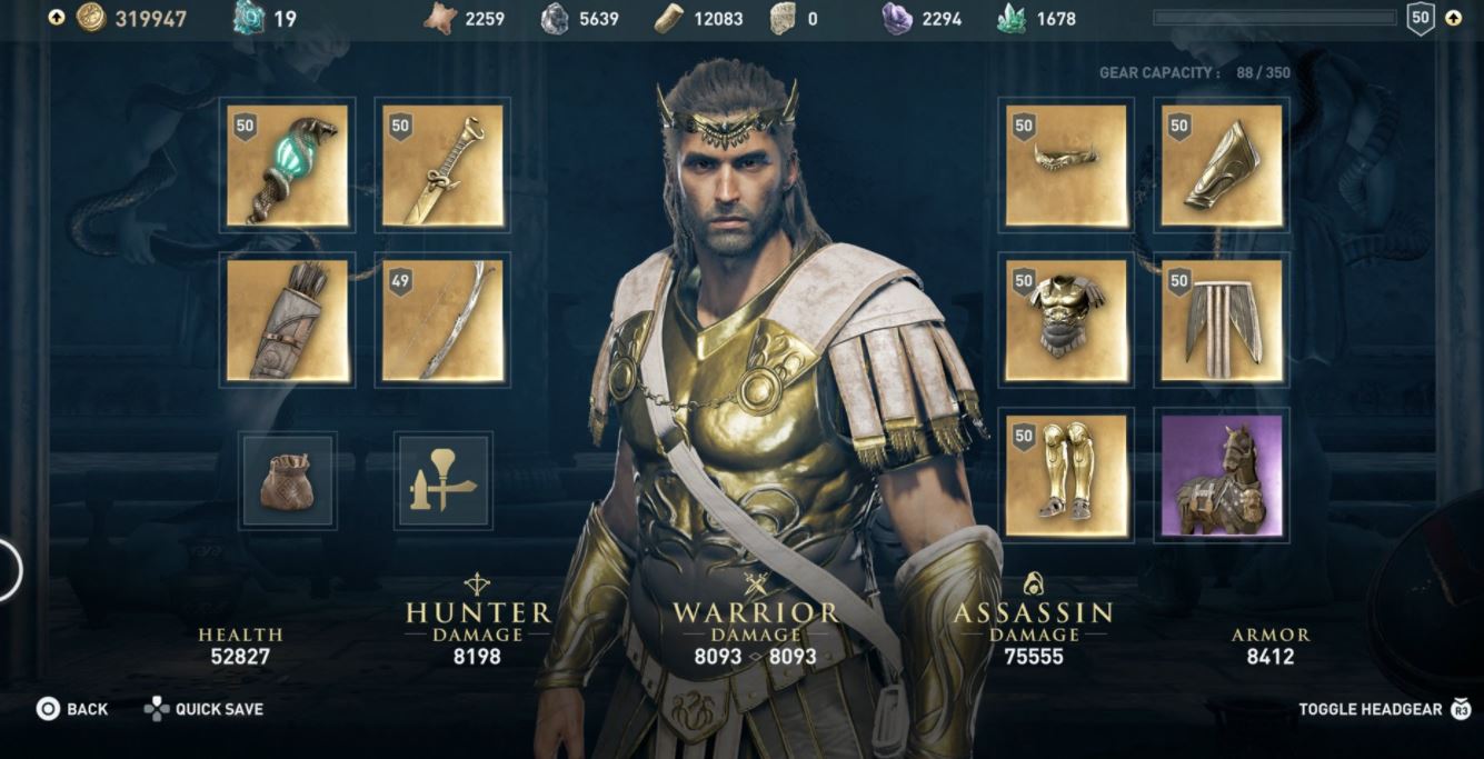 Ac Odyssey Gear Update