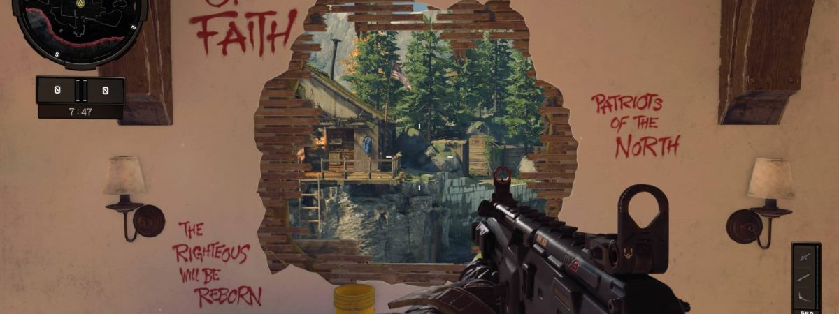Call of Duty: Black Ops 4 map "Militia" drops players in a prepper compound.