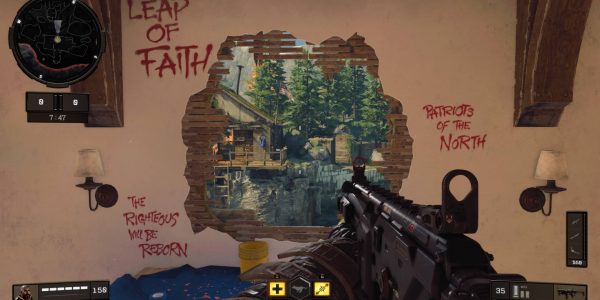 Call of Duty: Black Ops 4 map "Militia" drops players in a prepper compound.
