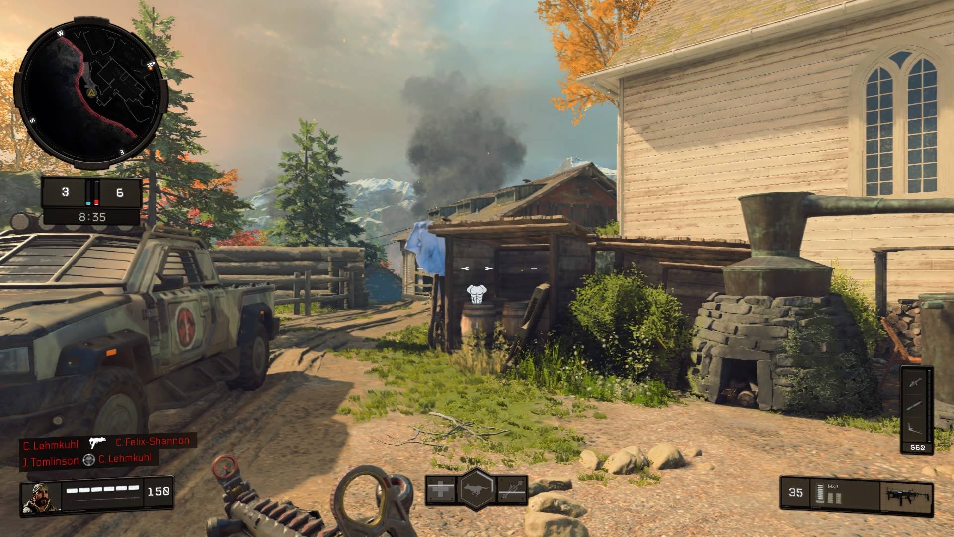 Call of Duty: Black Ops 4 map "Militia" takes players deep in the woods.