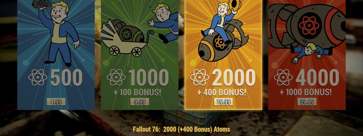 Fallout 76 Atoms Costs Revealed