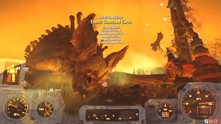 Fallout 76 Boss Scorchbeast Queen Rewards