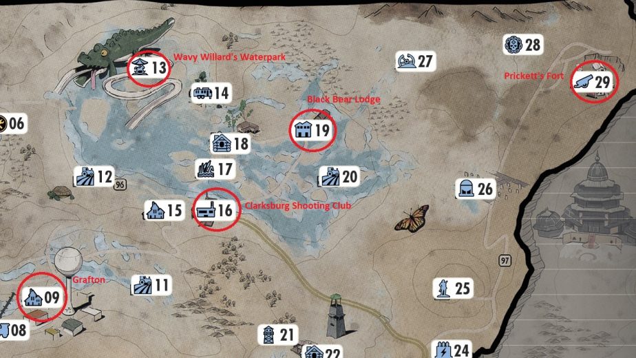 Fallout 76 Bureau of Tourism Locations