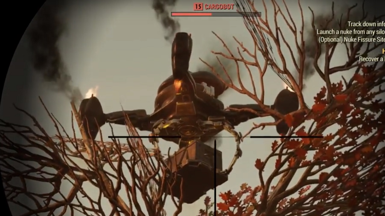 Fallout 76 Cargobots Seem To Engage In Communal Roosting