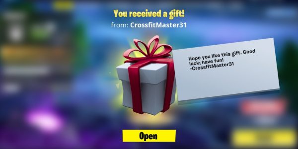 It is now possible to give and receive Fortnite items.