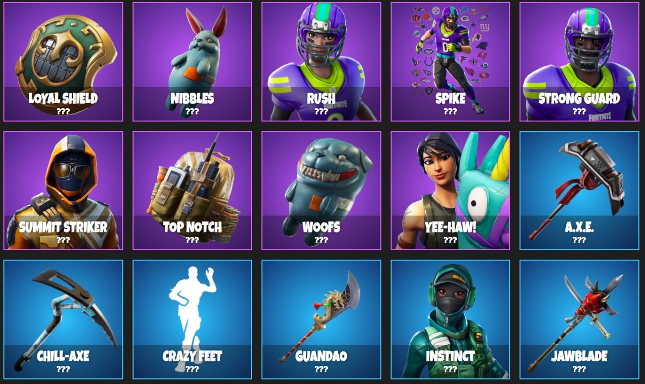 leaked fortnite season 6 items batch 2 - fortnite next item shop