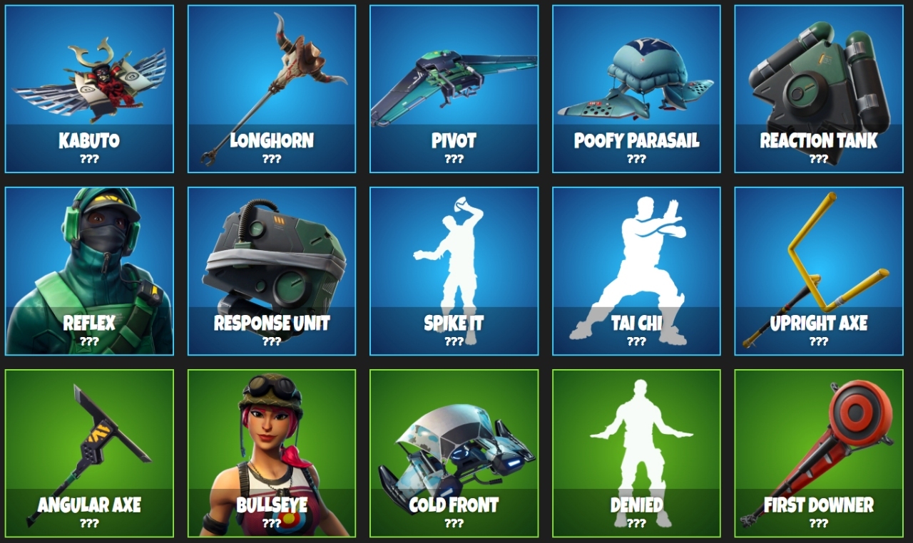 Leaked Fortnite Season 6 Items, Batch 3