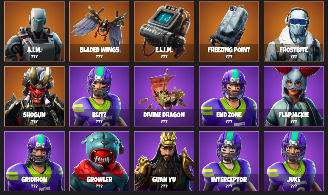 Leaked Fortnite Season 6 Items, Batch 1