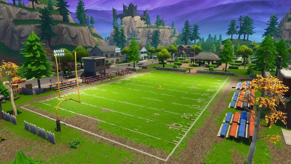 Season 6 Fortnite Map Changes Football Field