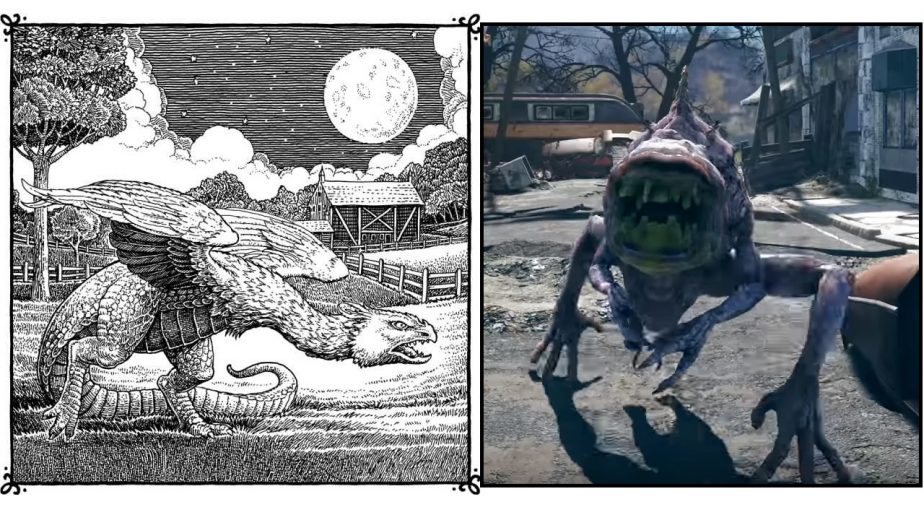 The Fallout 76 Creatures Entry for the Snallygaster Features a Carnival