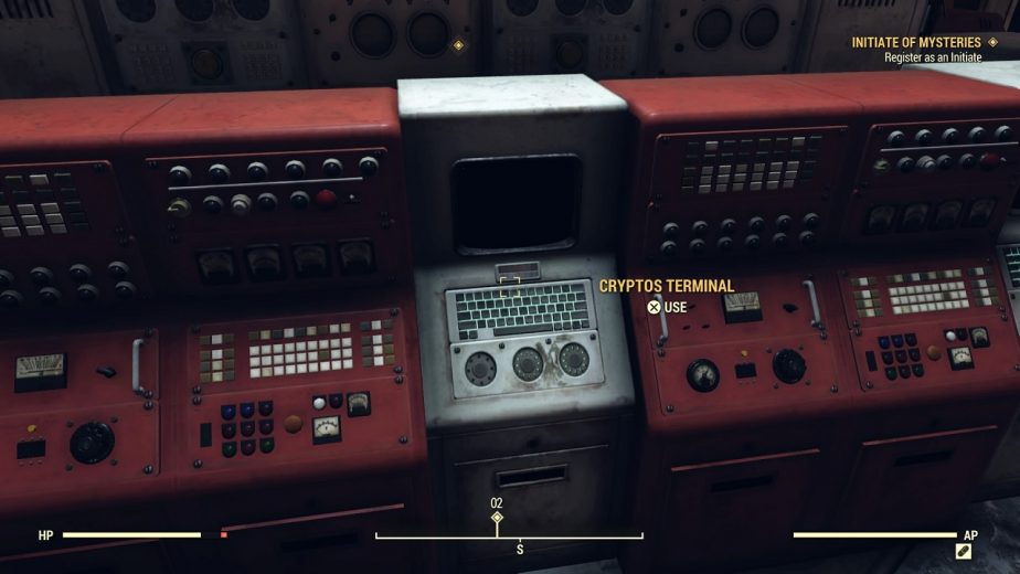 Use the Cryptos Terminal to Register in the Fallout 76 Order of Mysteries Faction
