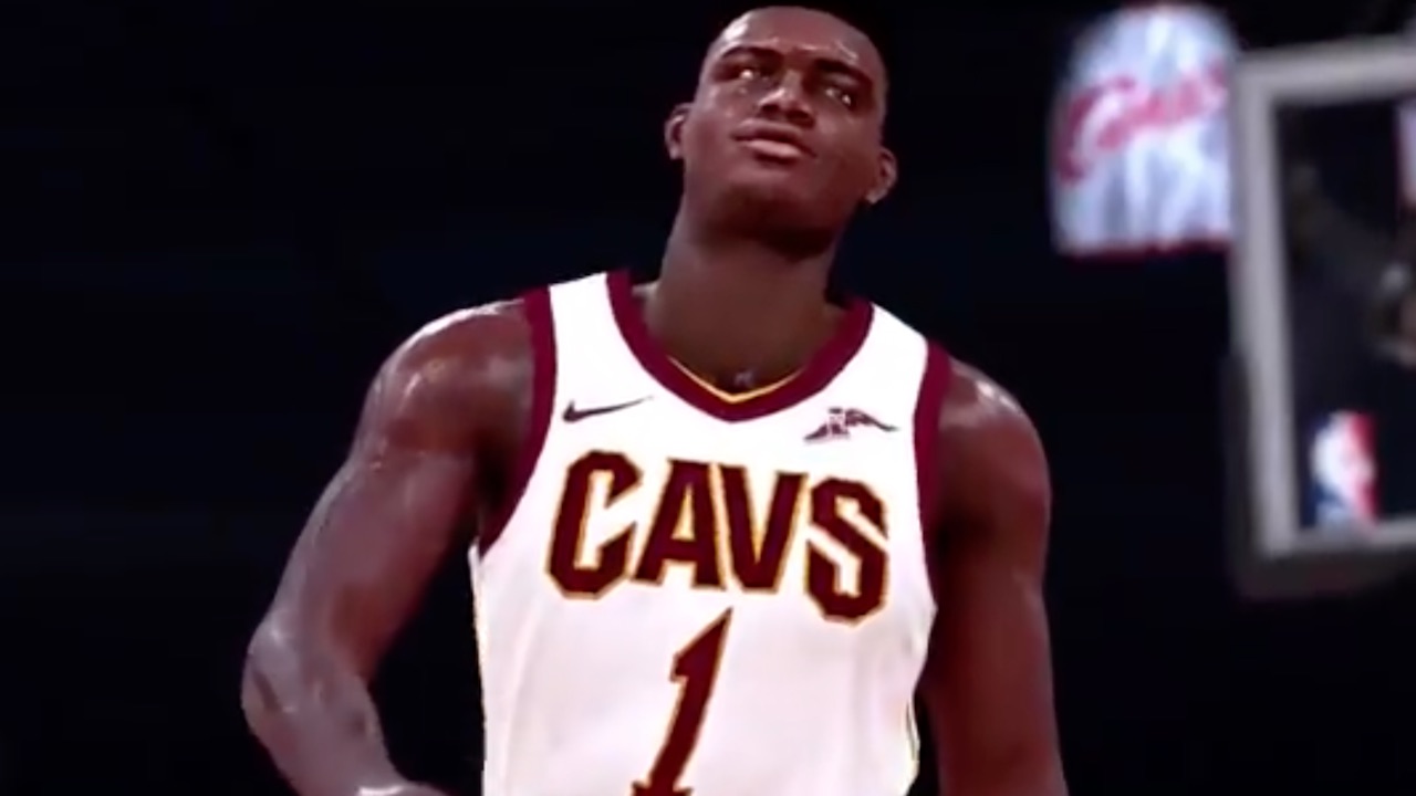 zion in a cavs jersey