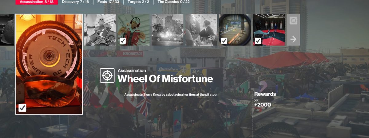 Hitman 2 Wheel of Misfortune guide.