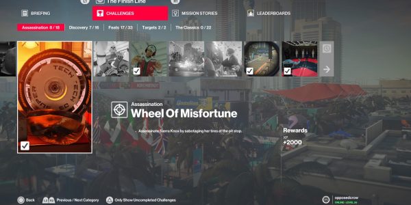 Hitman 2 Wheel of Misfortune guide.