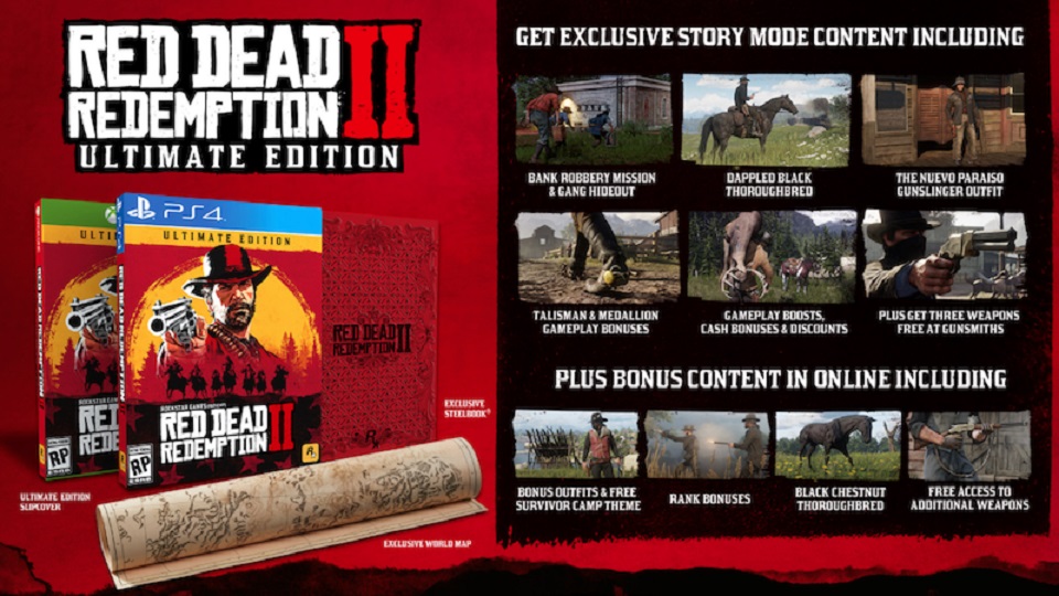 Red Dead Online Ultimate Edition bonuses.