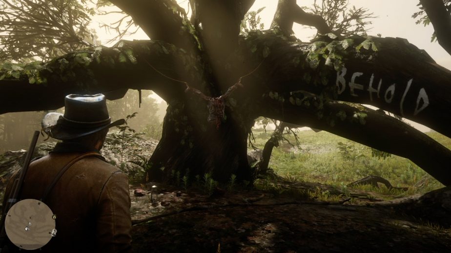 Red Dead Redemption 2's American Dreams side mission involves some gruesome crime scenes.