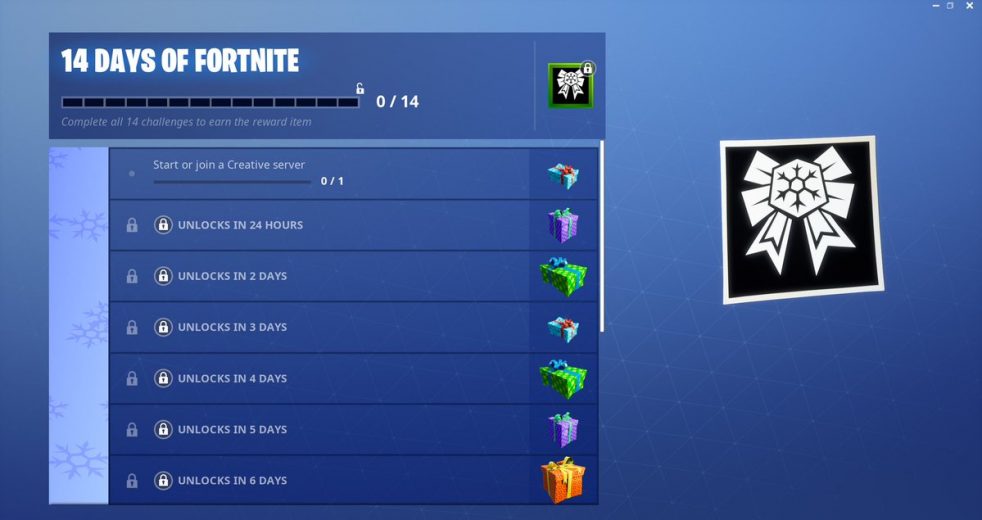 Fortnite Holiday Challenges