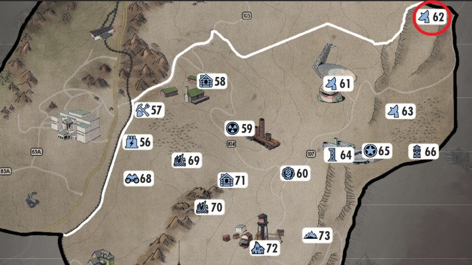 Fallout 76 Resource Deposit Locations Map